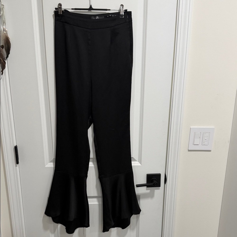 Elegant Black Flared Women's Pants